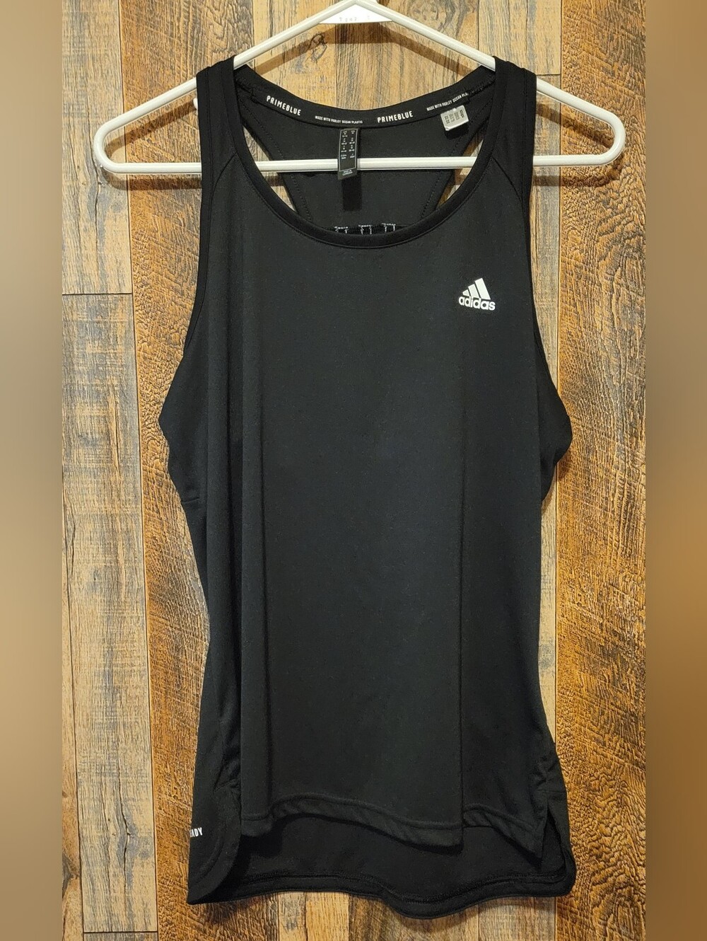 adidas Black Athletic Razorback Tank Top Medium